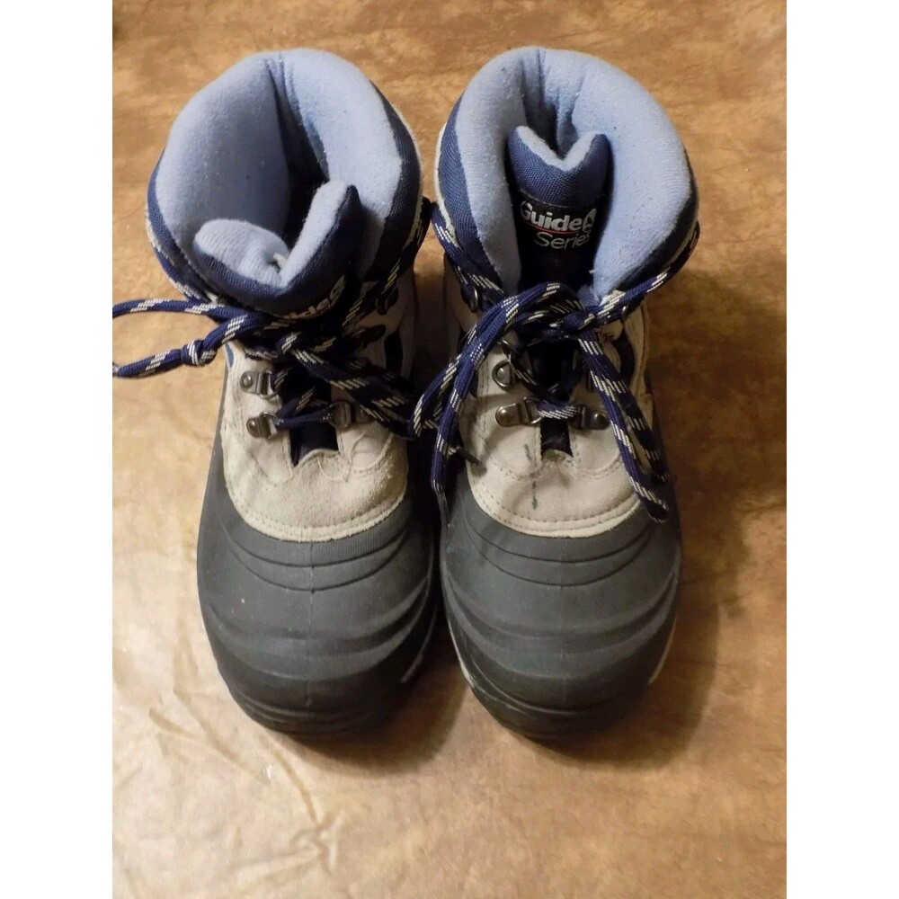 Guide Series Women's Winter Boots W New Pink Fur Insoles (Tan/Black W Blue)